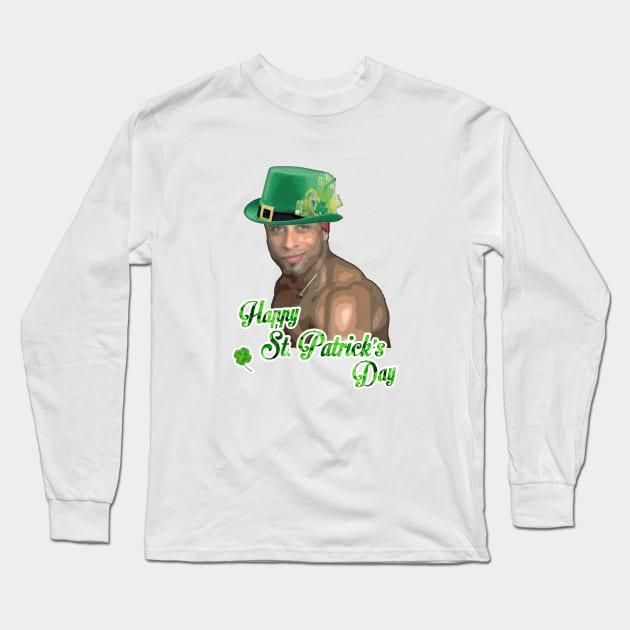 Ricardo Milos - Happy St. Patrick's Day Long Sleeve T-Shirt by giovanniiiii